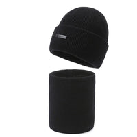 Wool Beanie Set | Cozy Knitted Men's Hat and Scarf