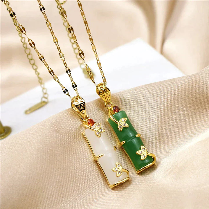 Jade amulet necklace | A beautiful necklace with a spiritual touch