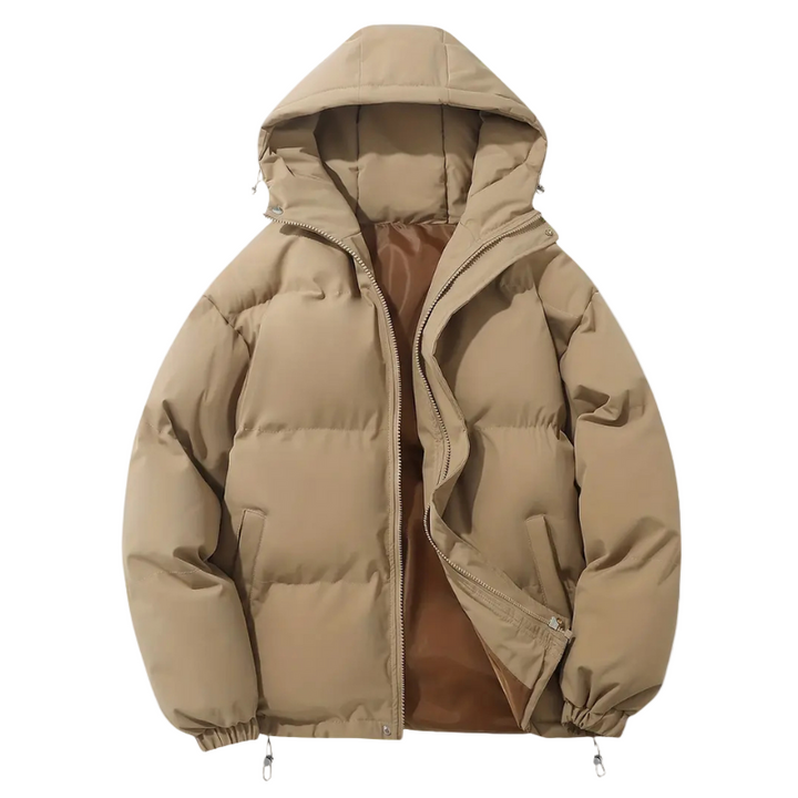 Gepolsterte Herren-Pufferjacke mit Kapuze – Elias