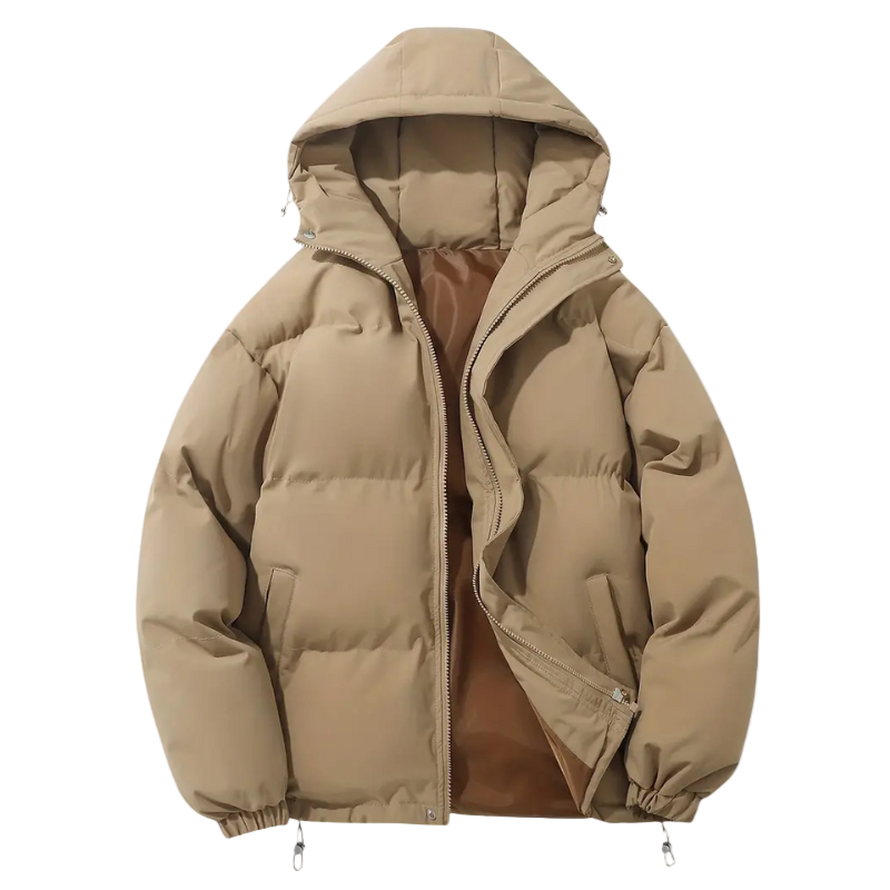Gepolsterte Herren-Pufferjacke mit Kapuze – Elias