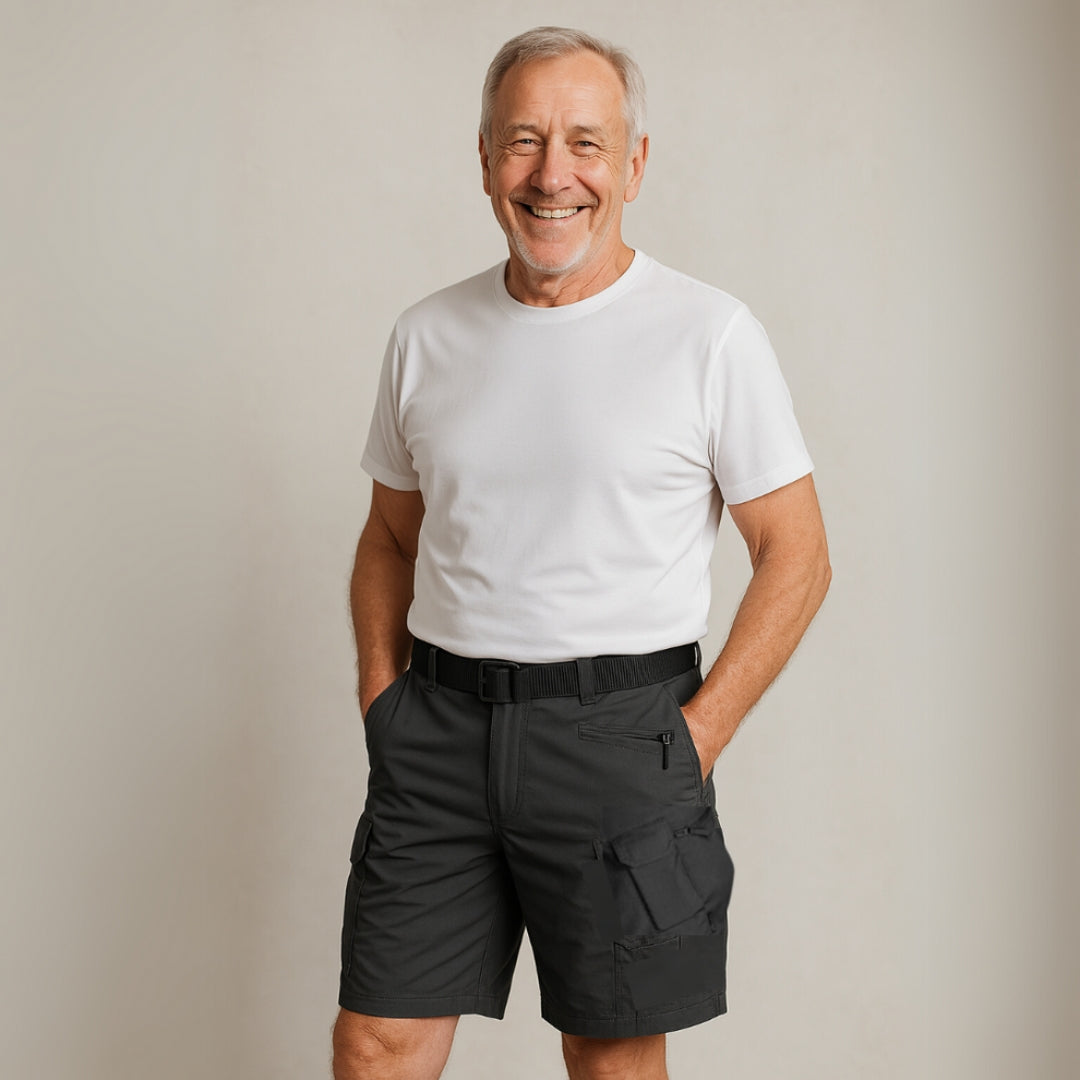 Heren Korte Cargo Shorts met 7 zakken & Gratis riem – Taro