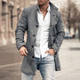 Lange Jacke | Lässige Winterjacke mit Knopfleiste