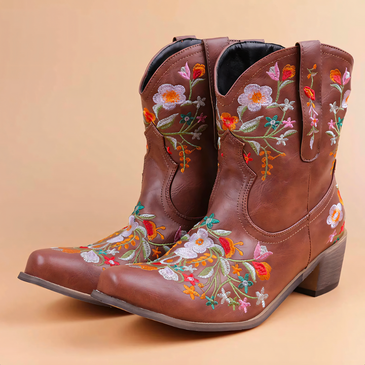 Wetterfeste Vintage Cowgirl-Stiefel - Sierra