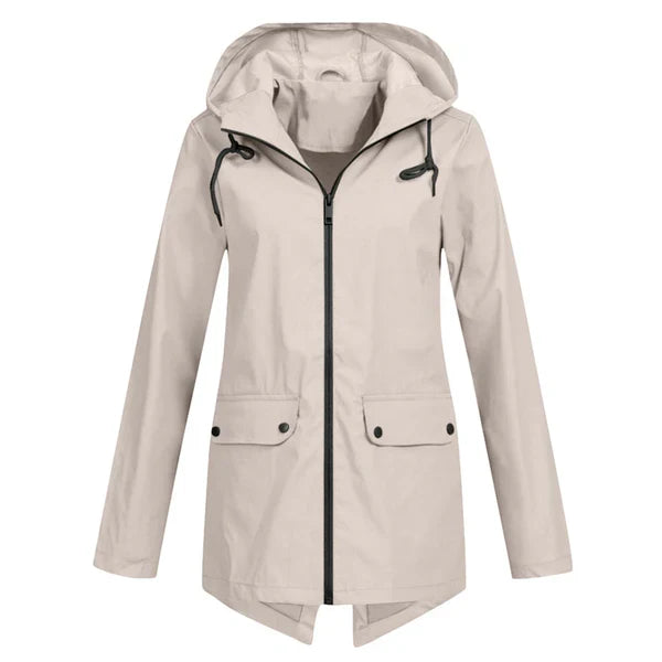 Trendy Dames Regenjas met Capuchon - Liora