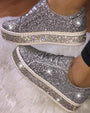 Stilvolle Plateau-Glitzer-Damensneaker - Sienna