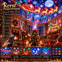 LED kerstlichtprojector met 15+ kerstontwerpen en afstandsbediening