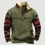 Vintage Fleece-Winterpullover mit Reißverschluss für Herren - Felix