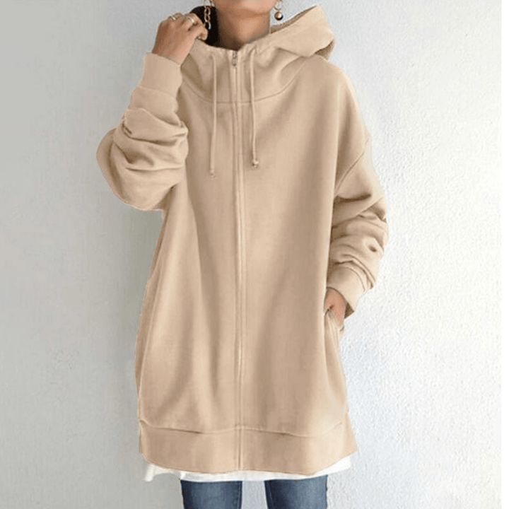 Bequemer Damenpullover mit Kapuze - ComfyHood