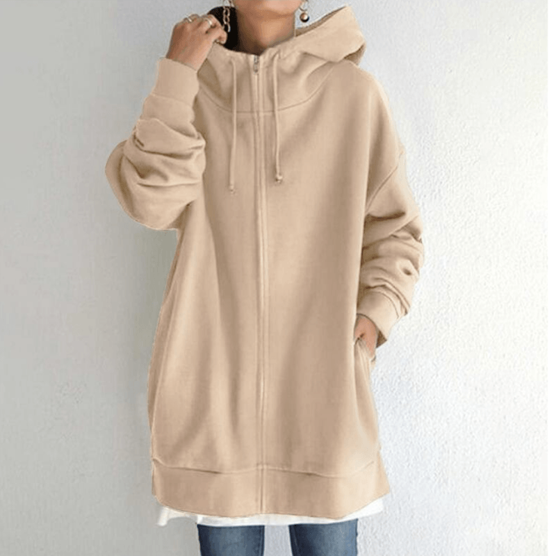 Bequemer Damenpullover mit Kapuze - ComfyHood