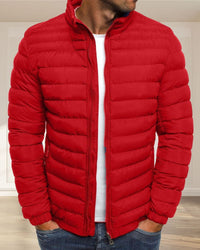 Einfarbige Jacke mit Reißverschluss - Ethan