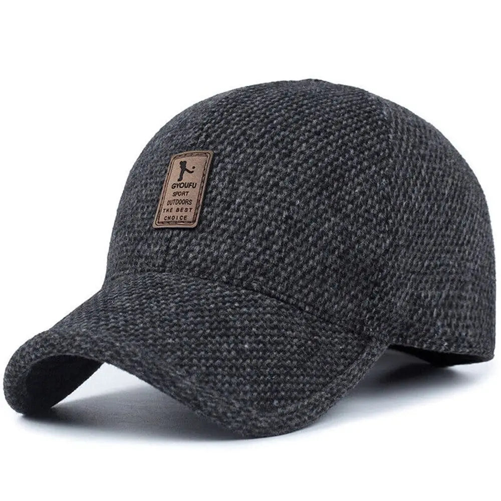 Classic Winterpet | Nostalgische wollen snap cap