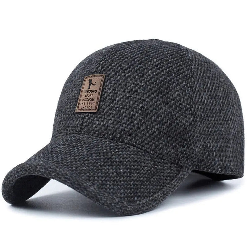Classic Winterpet | Nostalgische wollen snap cap