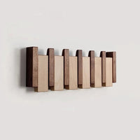 Wooden Wall Coat Rack – Foldable Hooks with Minimalist Design 3