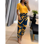 Trendiger Damen-Jumpsuit mit kurzen Ärmeln und weitem Bein - Alina