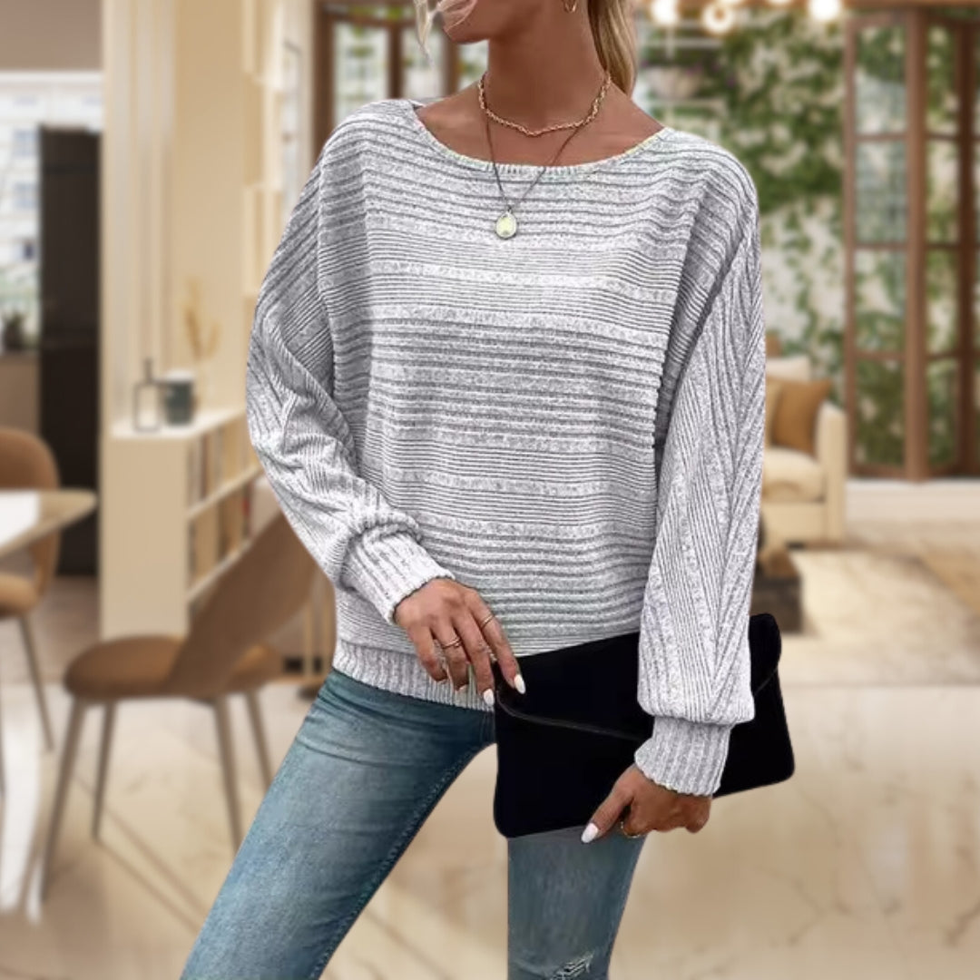 Trendiger Damenpullover mit Zeitgemäßer Struktur - Emma