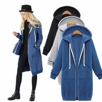 Lässige Lange Damenweste - CozyZip