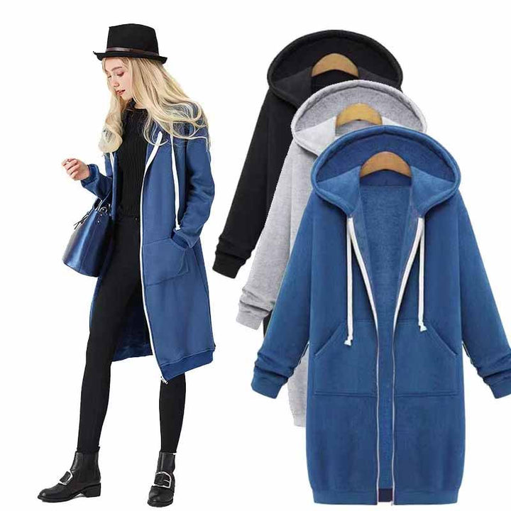 Lässige Lange Damenweste - CozyZip