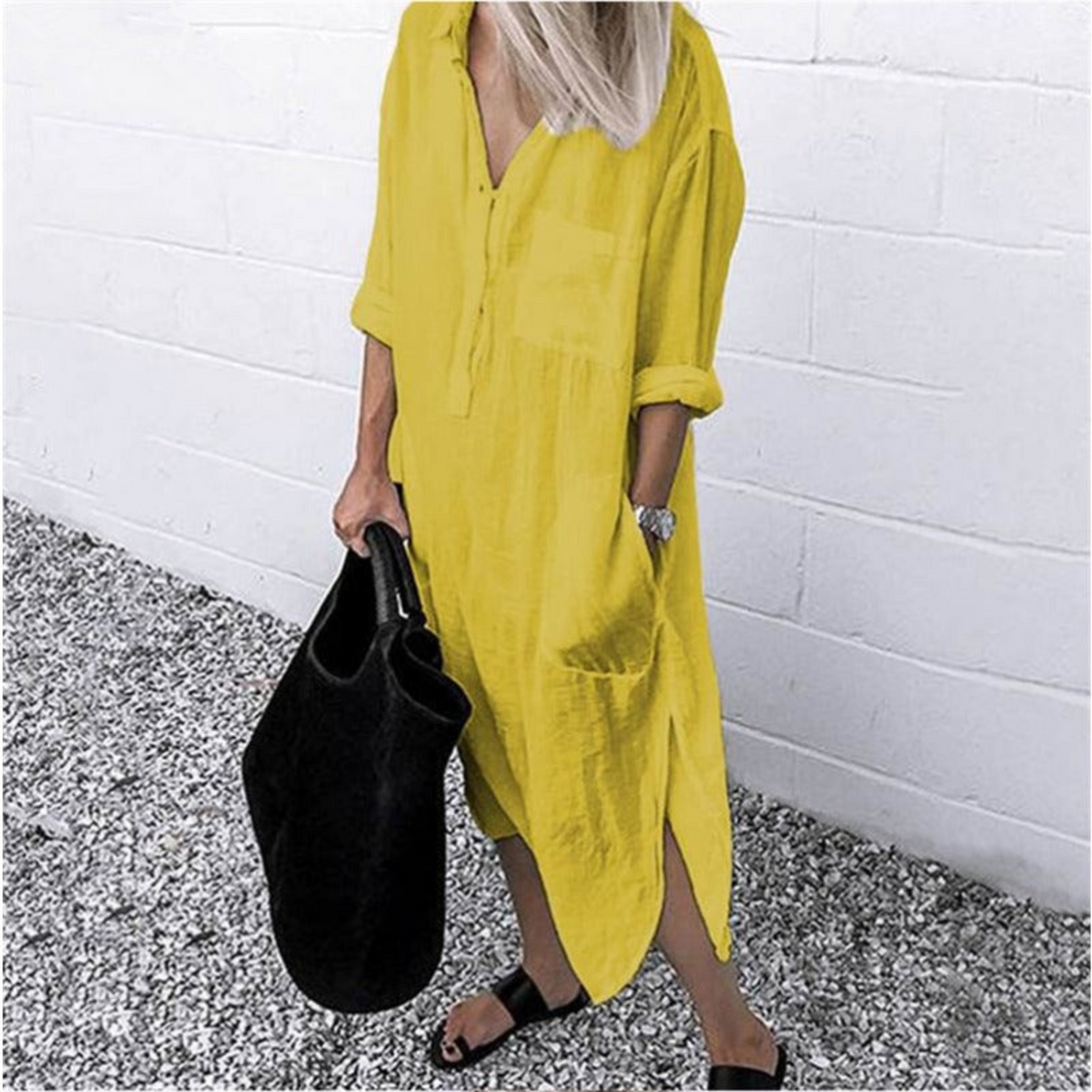Fließendes und Bequemes Langes Sommerkleid - Mila
