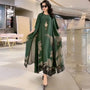 Maxikleid mit geradem Schnitt und langen Ärmeln – Yara