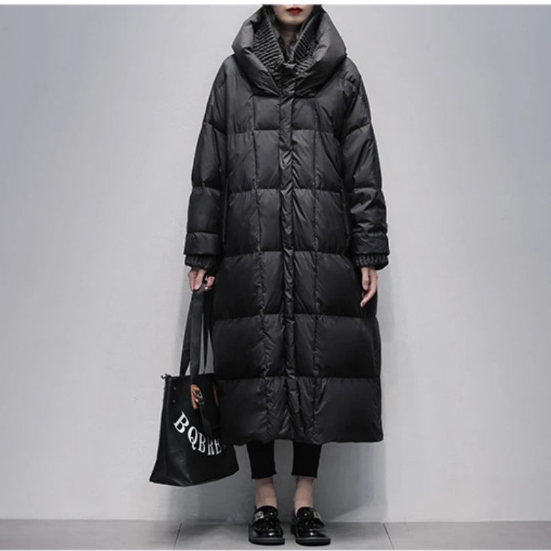 Lang Gefütterte Damen Winterjacke - Amara