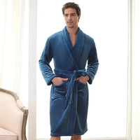 SnuggleUp Bathrobe | Fleece Bathrobe for Men