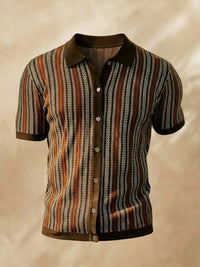 Atmungsaktives Chevron-Poloshirt für Herren mit Knopfleiste - Julian (Copy)