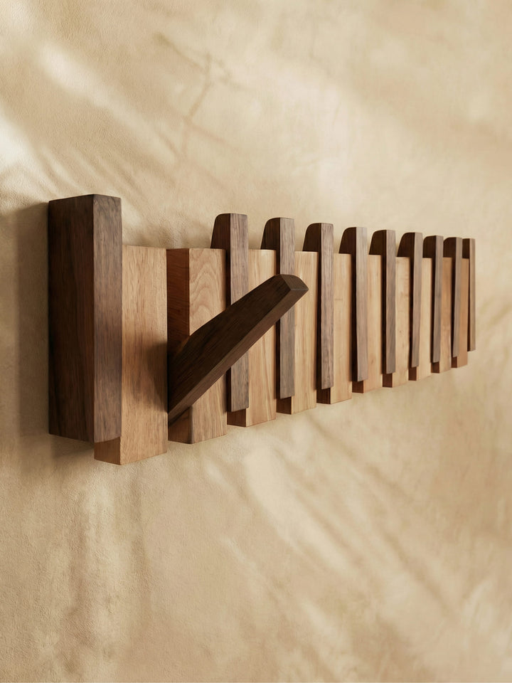 Wooden Piano Style Coat Rack - Melodia