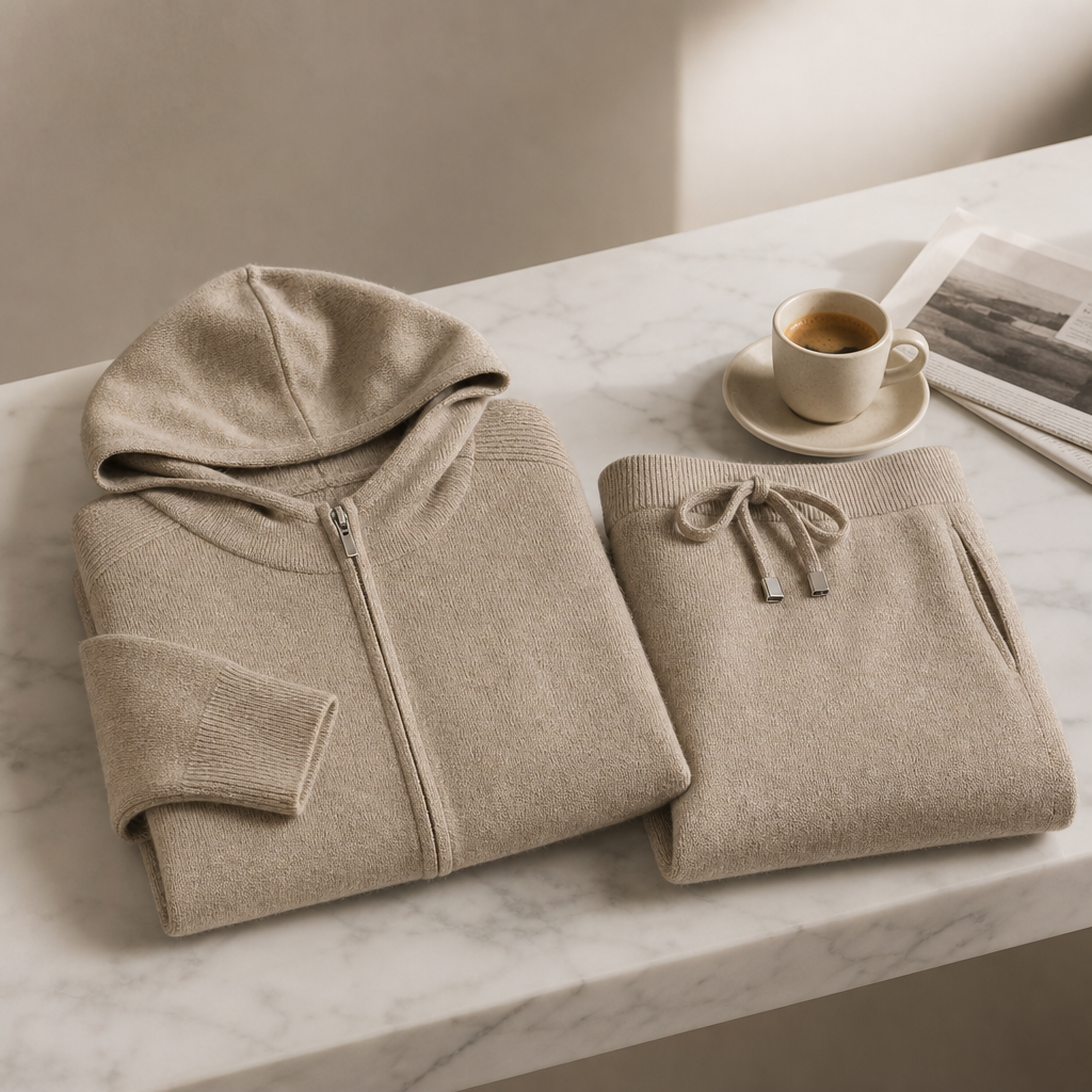 Kasjmierblend Hoodie & Jogger Set – Cassiano