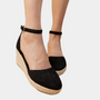 Bequeme Damen-Wedgesandalen mit verstellbarem Riemen und Keilabsatz - Alina