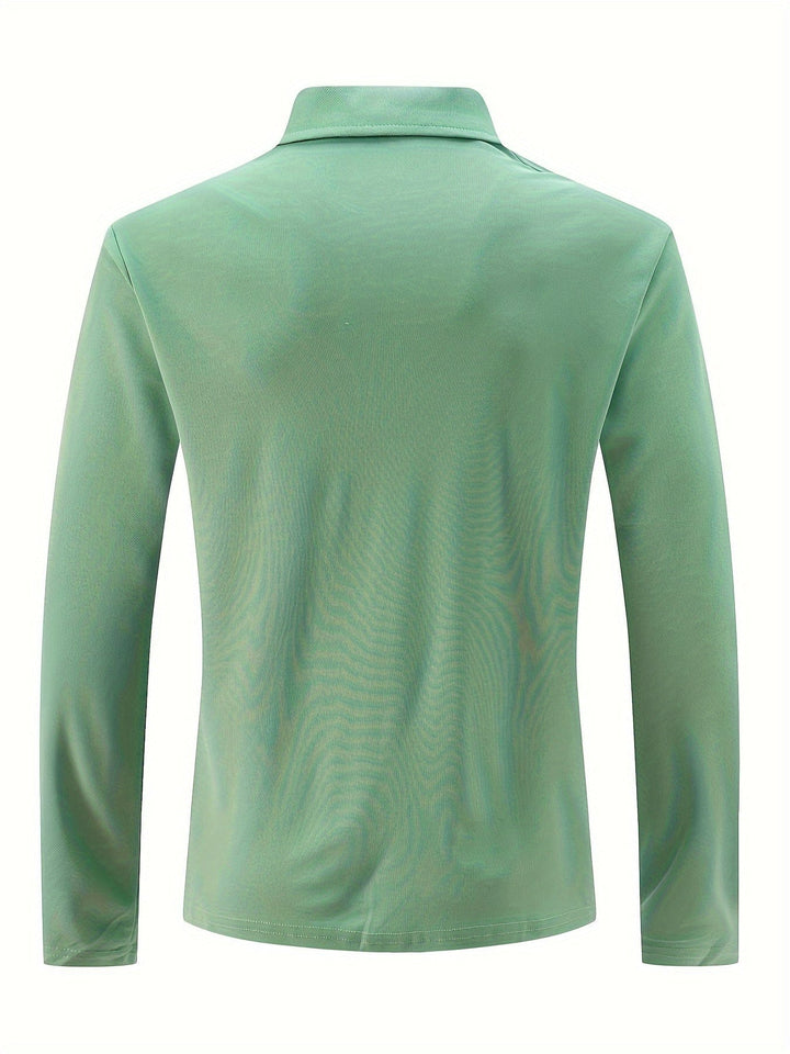 Herren-Poloshirt mit langen Ärmeln – Matthias