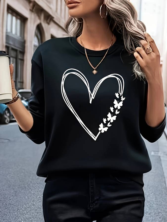 Damenpullover mit Herzmotiv – Bonny