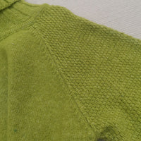 Grasgrüner Oversized Gestrickter Damenrollkragenpullover - Nora