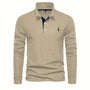 Bequemer Herren Polo mit Langen Ärmeln