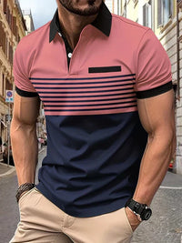 Gestreiftes Herren-Sommerpoloshirt – Damian