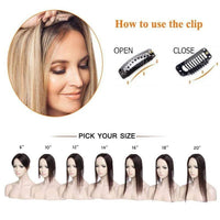 Schnelle Clip-in Hairextension für kurzes Haar – Zuri