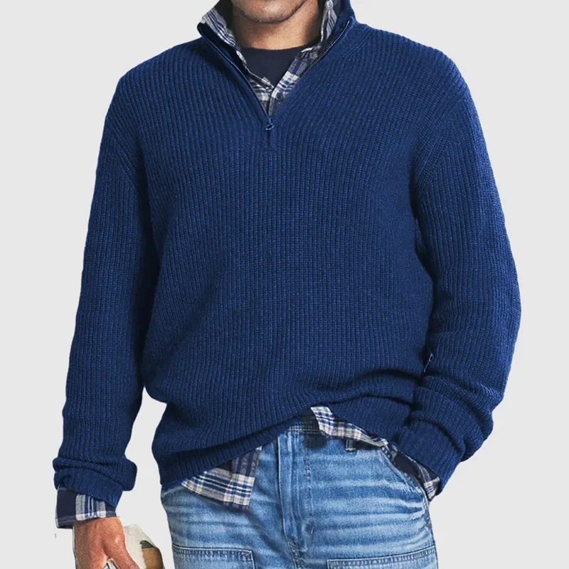 Lässiger Herren Pullover mit Reißverschluss - Max