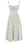 Geblümtes Maxikleid mit Taillierung - Fleur