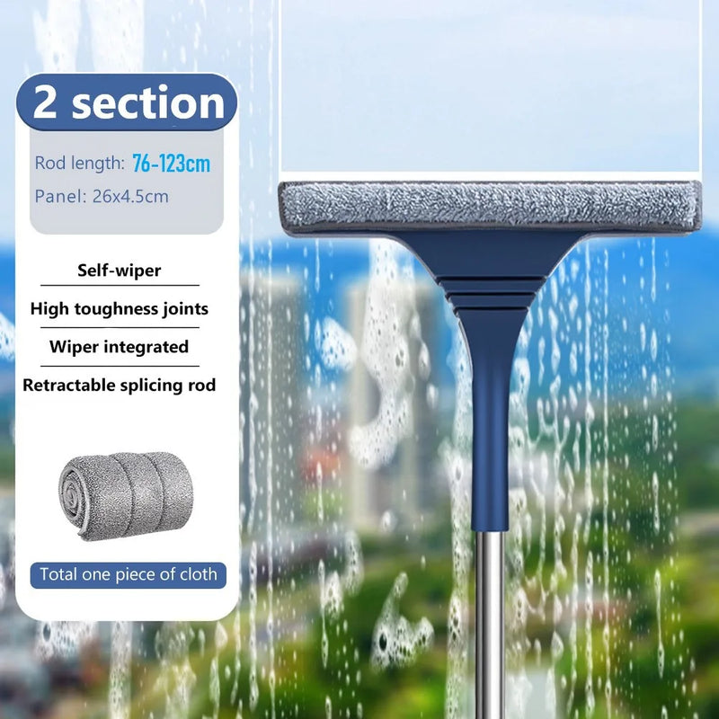2‑in‑1 Window Mesh and Glass Cleaning Squeegee – Telescopic Handle – Buy 1, Get 1 Free-2 Section-State of Style