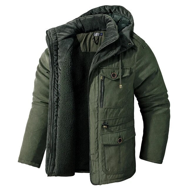 Military parka | A cool jacket with a warm and cozy lining