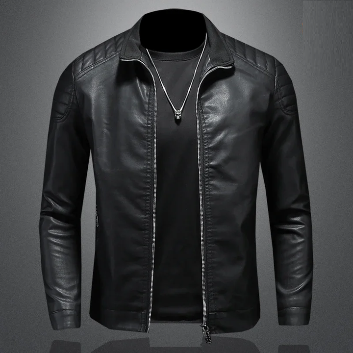 Bikerjacke| Leder-Bomberjacke