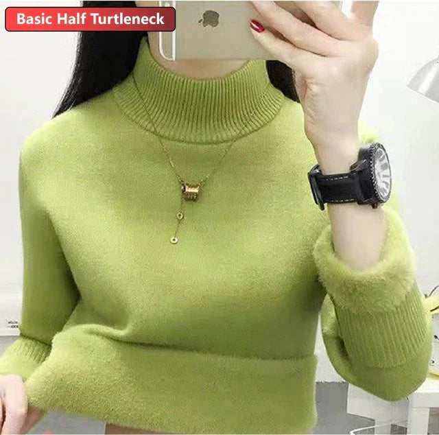 Eloise Samtgefütterter Rollkragenpullover | Stilvoll & warm