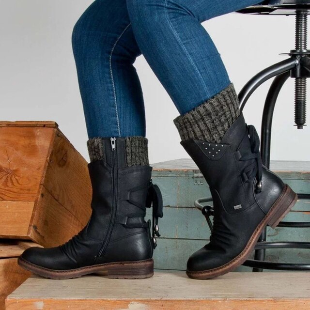 Halbhohe Damen-Schneestiefel - Bianca
