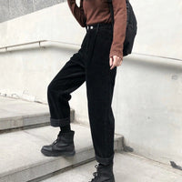 Dames Corduroy Broek met Wijde Pijpen – Emily