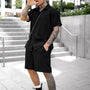 Zweiteiliges Sommeroutfit für Herren mit Hemd und Shorts – Milan