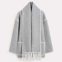 Damen-Winterjacke mit Schal - Celeste