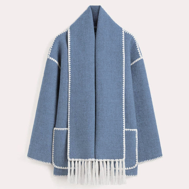 Damen-Winterjacke mit Schal - Celeste