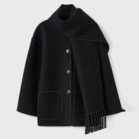Damen-Winterjacke mit Schal - Celeste