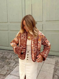 Omkeerbare Patchwork Jas voor Dames – Liora