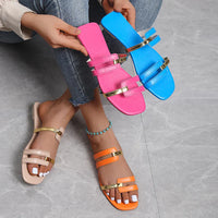 Women's Flat Summer Flip-Flops with Open Toe – Avianne