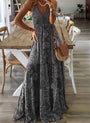 Sommerliche Boho Maxi Kleid mit Blumenprint - Isabella